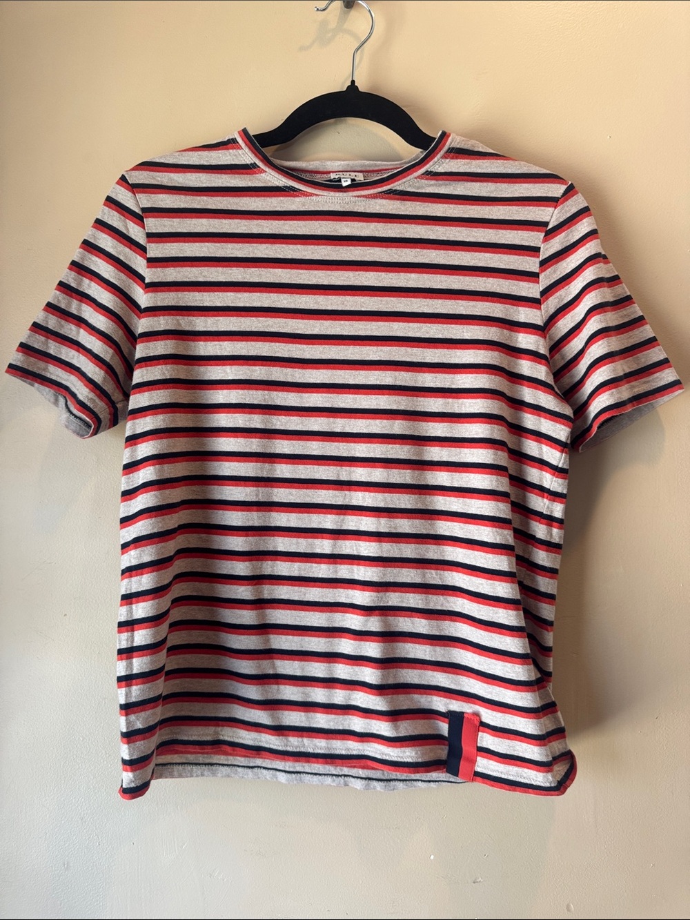 KULE Tee with Black & Orange Stripes